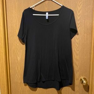 LulaRoe black tunic t-shirt medium